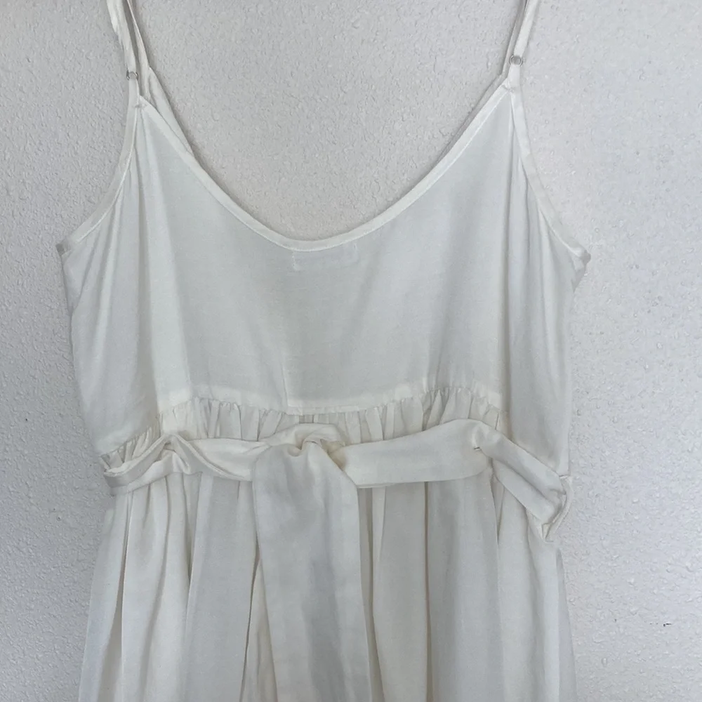 Lonely Off-white Strap Tie back Midi Dress Size 8 - Picture 11 of 11
